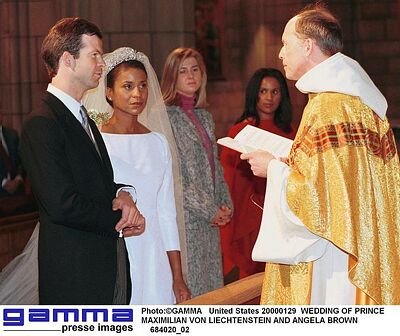 Prince Maximillian of Liechtenstein and his wife Princess Angela and their son Alfons…