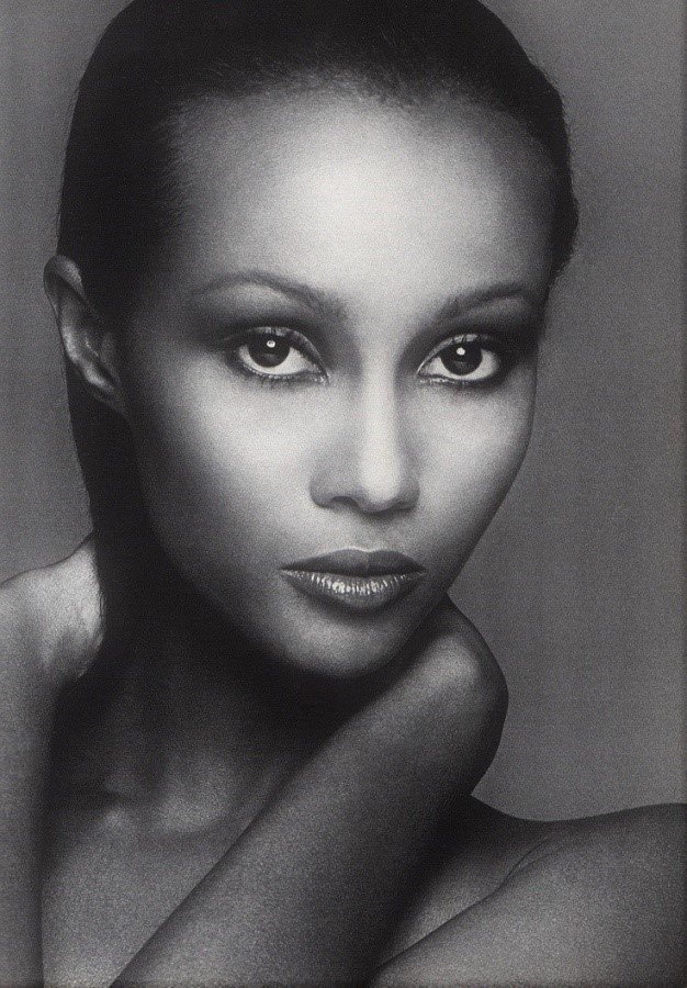 iman black and white