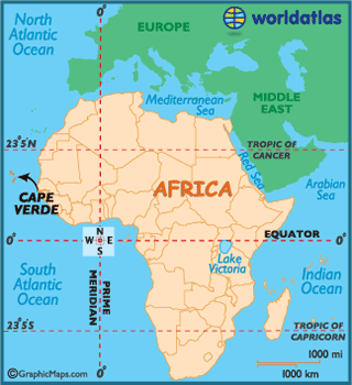 Cape Verdean map