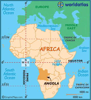 angola africa map 100