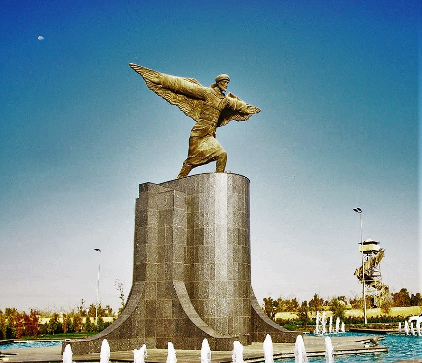 Abbas Ibn Firnas Statue Baghdad air port 0