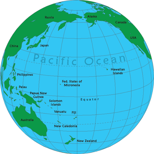 islands of Melanesia in the Pacific Ocean