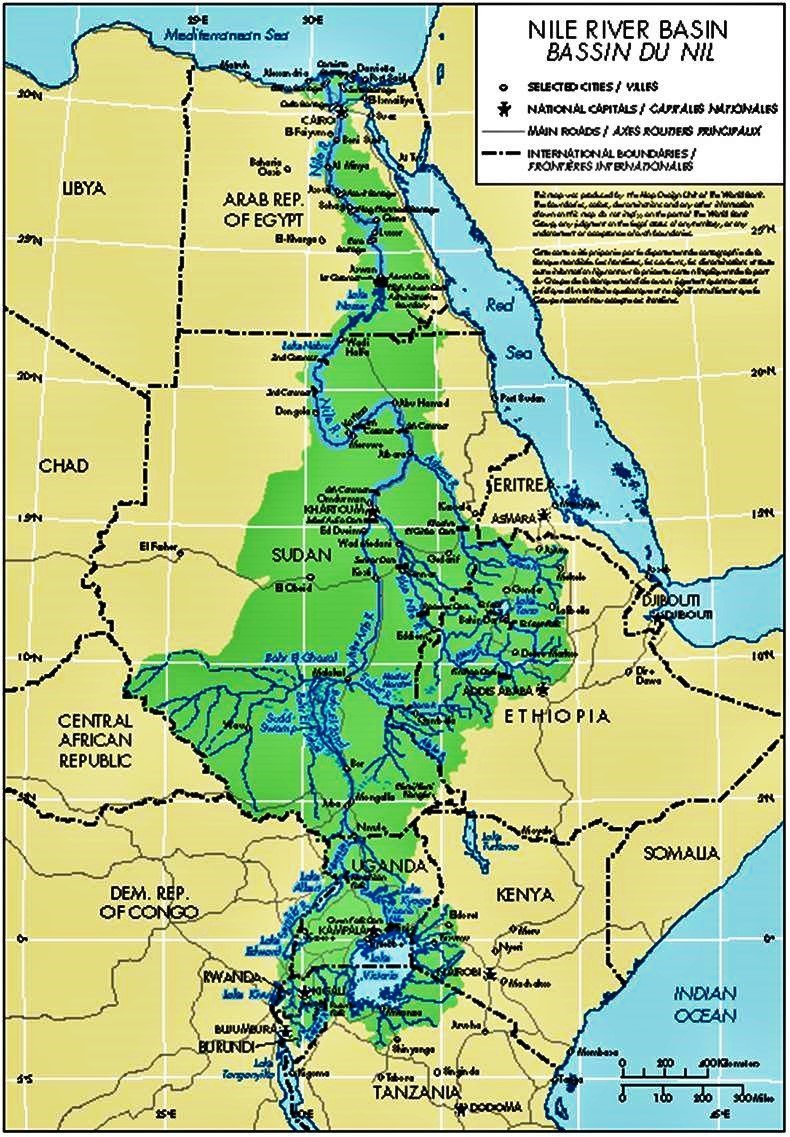 nile river map 200