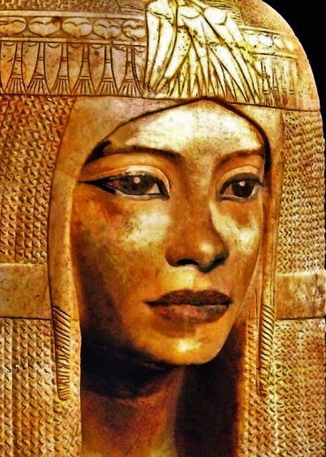 Egyptian mummy mask of a Queen