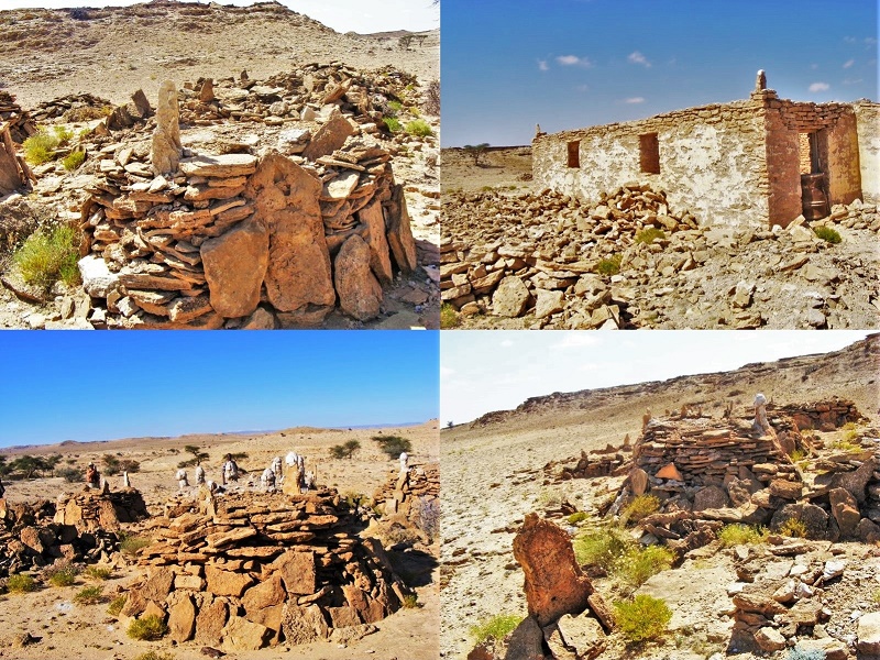 Ancient burial structures of former Kings from Qa’ableh, Somali, Africa