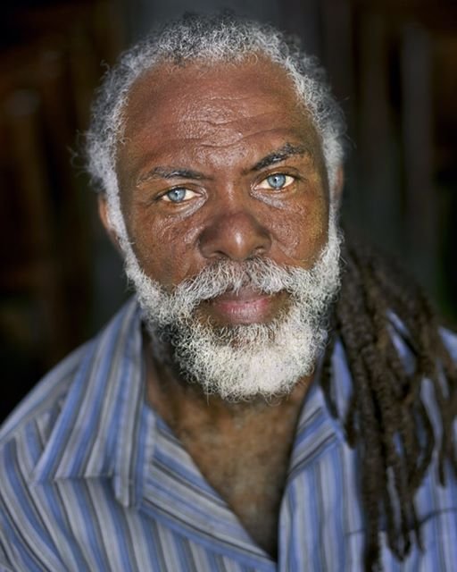 jamaican man with blue eyes