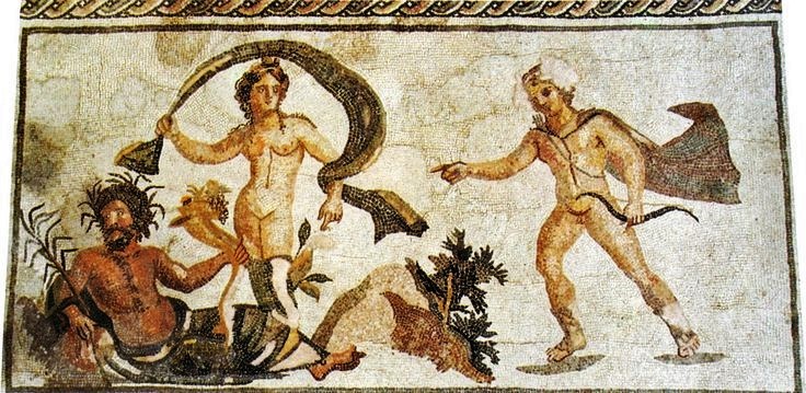Apollo and Daphne Roman mosaic