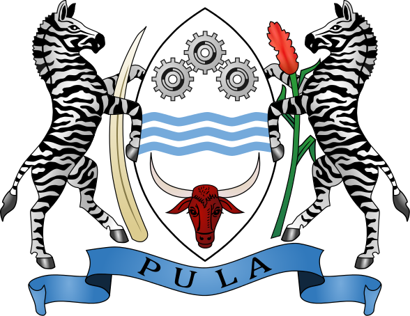 Zebras on the Botswana coat of arms