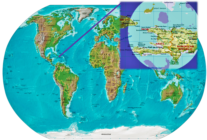 hispaniola on world map