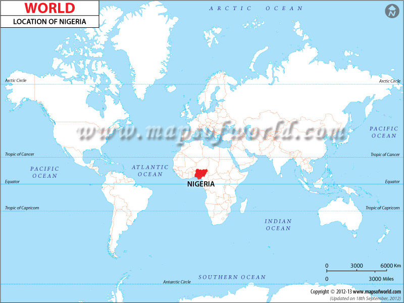 world map nigeria 100