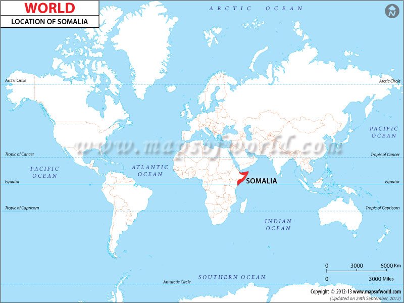 world map of somalia