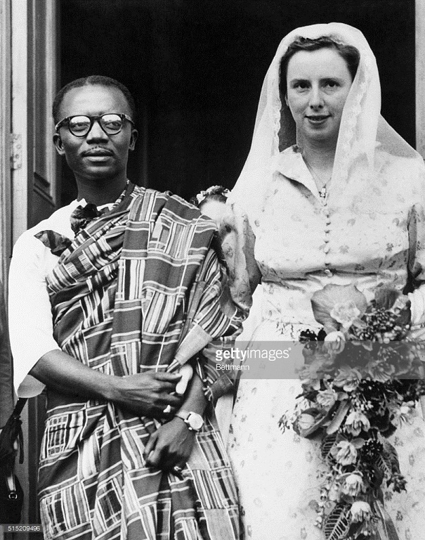 Ghanaian Chieftain Joe Appiah marries English woman Peggy Cripps 0