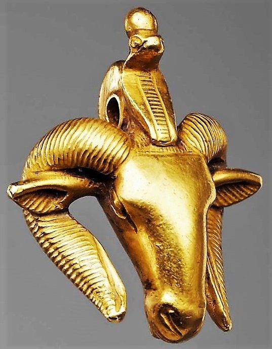 Ancient Gold Ram’s-head Pendant