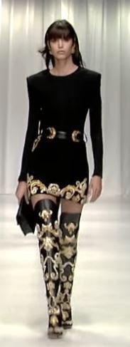 versace thigh high boots