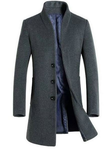 Men’s Long Wool Coat